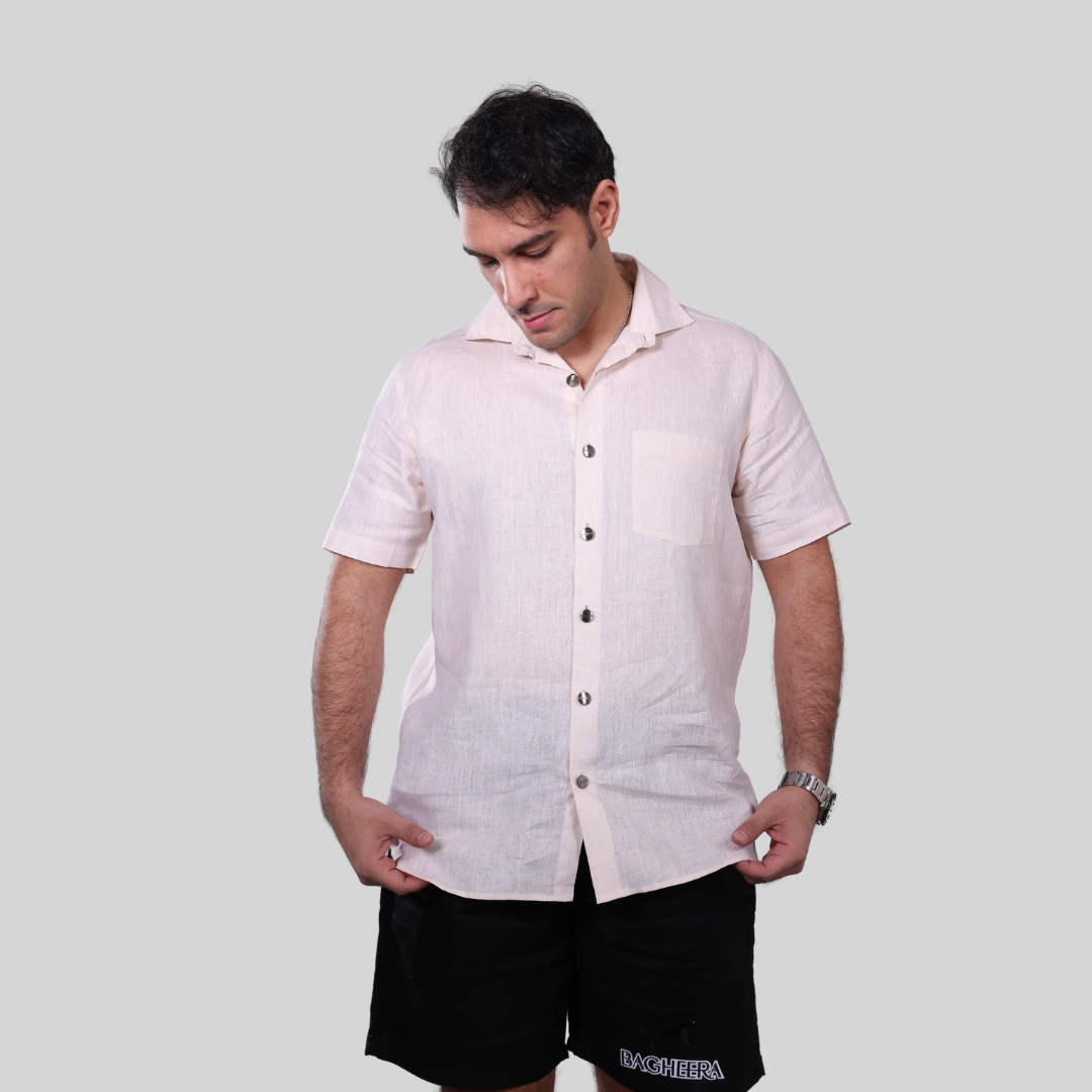 The Bagheera Ivory Linen Shirt