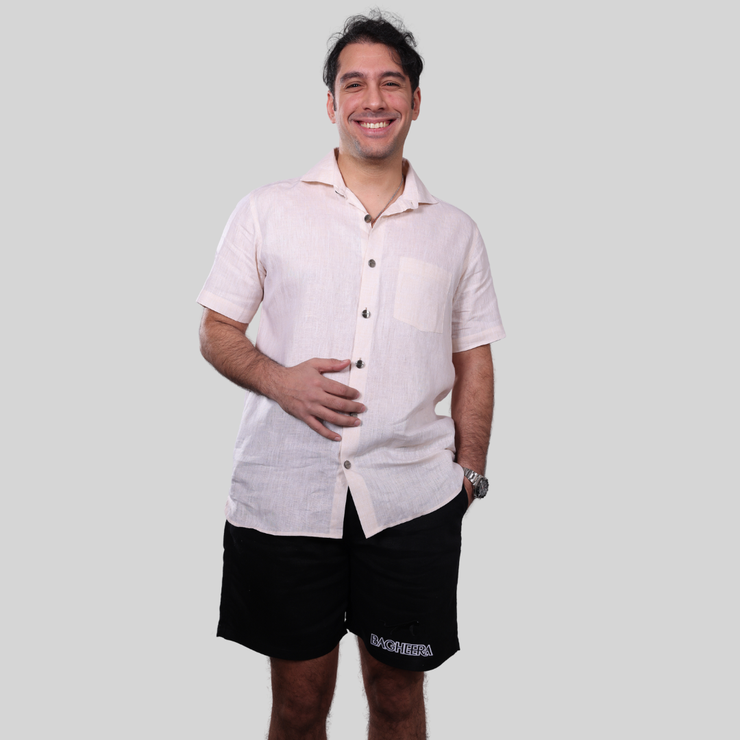 The Bagheera Ivory Linen Shirt